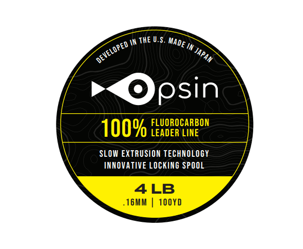 Opsin 4 lb Fluorocarbon Leader - 0.16 mm Japanese PVDF – Opsin USA